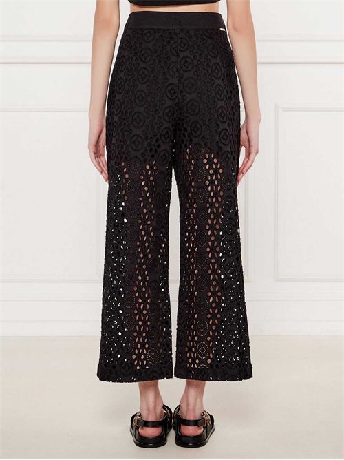 Pantaloni cropped con ricami LIU JO | WA5282T2182/22222
